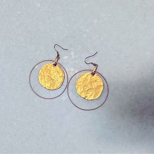 Vintage Kenneth Jay Lane Goldtone Dangle Earrings